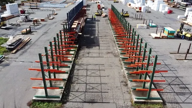 parking lot industrial racks
